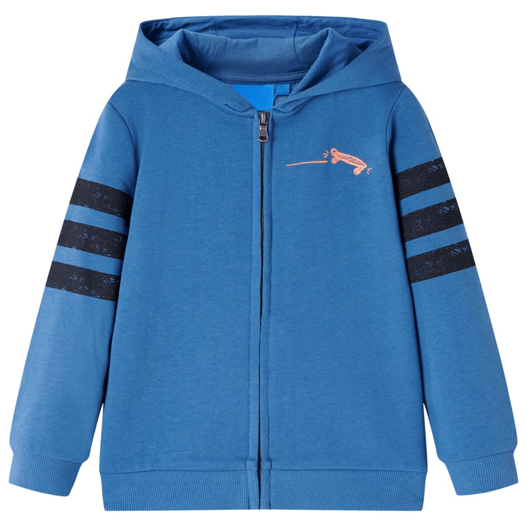 Sweat à capuche pour enfant taille 92 bleu - 92 (1 5-2 ans) - number 1.