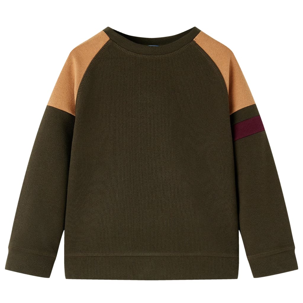 Sweat pour enfant taille 92 kaki et marron - 92 (1 5-2 ans) - number 1.