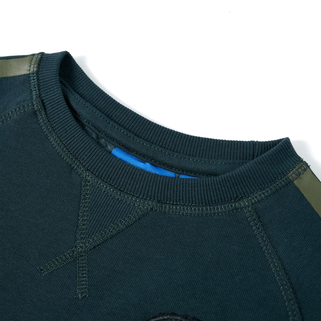 Sweat enfant vert mousse taille 92 - 92 (1 5-2 ans) - number 3.