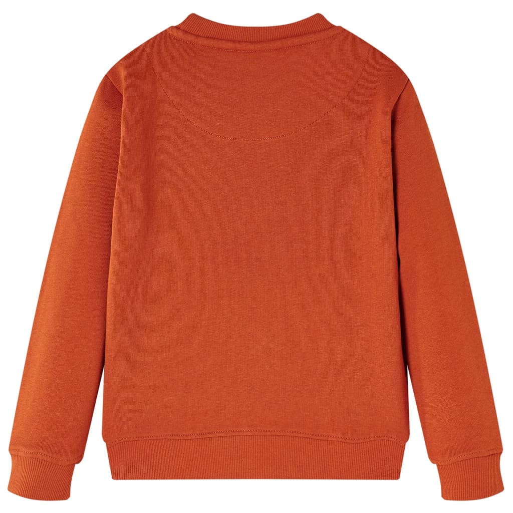 Sweat-shirt pour enfant couleur rouille clair taille 92 - 92 (1 5-2 ans) - number 2.