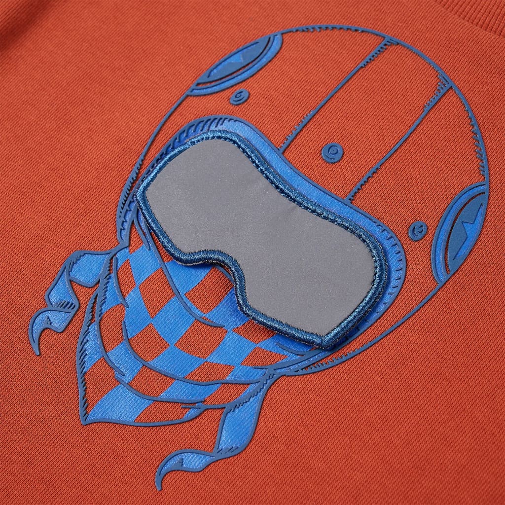 Sweat-shirt pour enfant couleur rouille clair taille 92 - 92 (1 5-2 ans) - number 4.