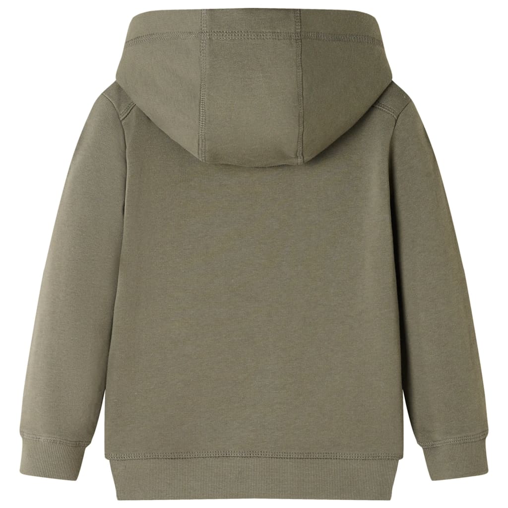 Sweat à capuche pour enfant taille 92 kaki - 92 (1 5-2 ans) - number 2.