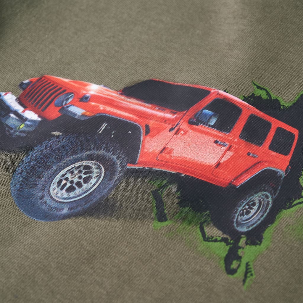 Sweat à capuche pour enfant taille 92 kaki - 92 (1 5-2 ans) - number 4.