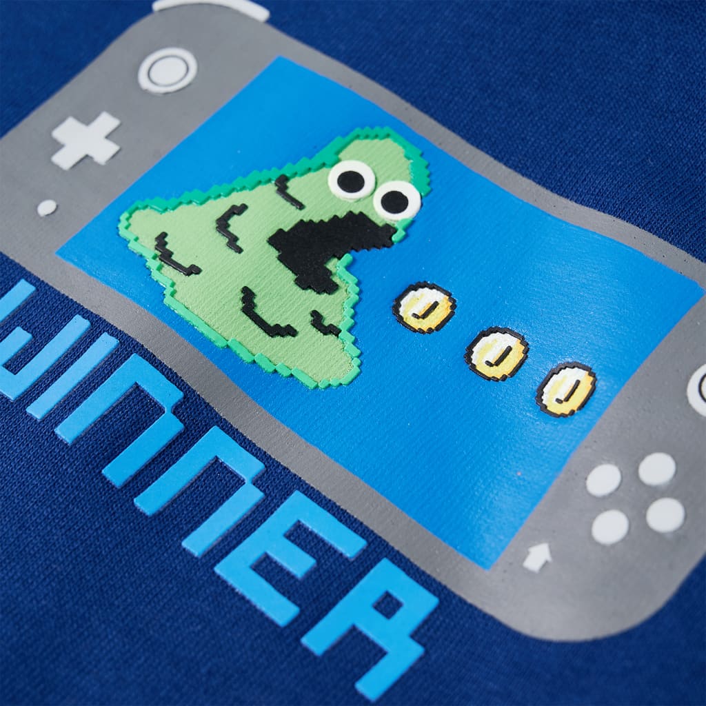 Sweat à capuche pour enfant bleu foncé taille 92 - 92 (1 5-2 ans) - number 4.