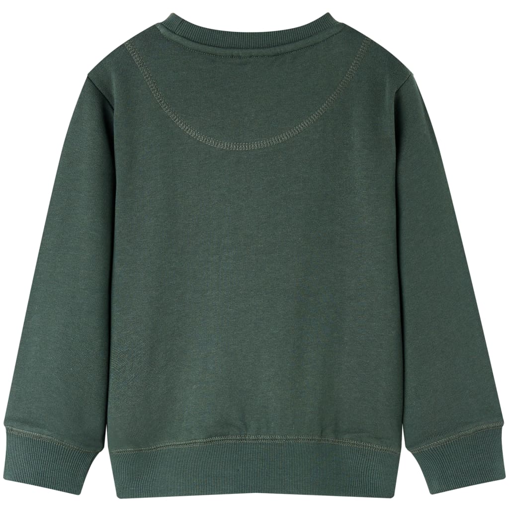 Sweat à capuche pour enfant taille 92 vert foncé - 92 (1 5-2 ans) - number 2.