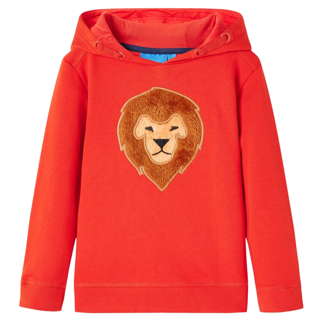 Sweat à capuche pour enfant taille 92 - rouge, 92 (1 5-2 ans) - number 1.