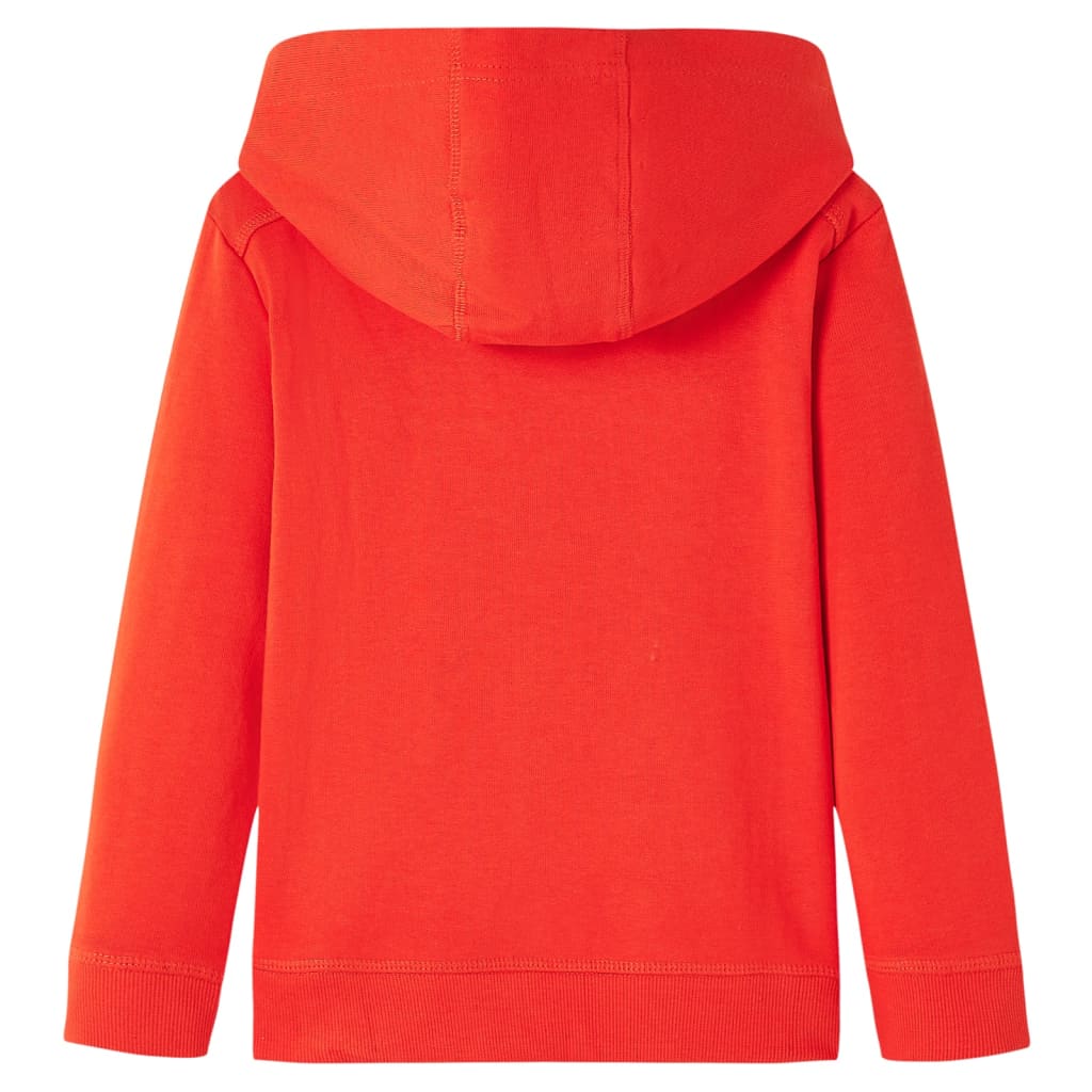 Sweat à capuche pour enfant taille 92 - rouge, 92 (1 5-2 ans) - number 2.
