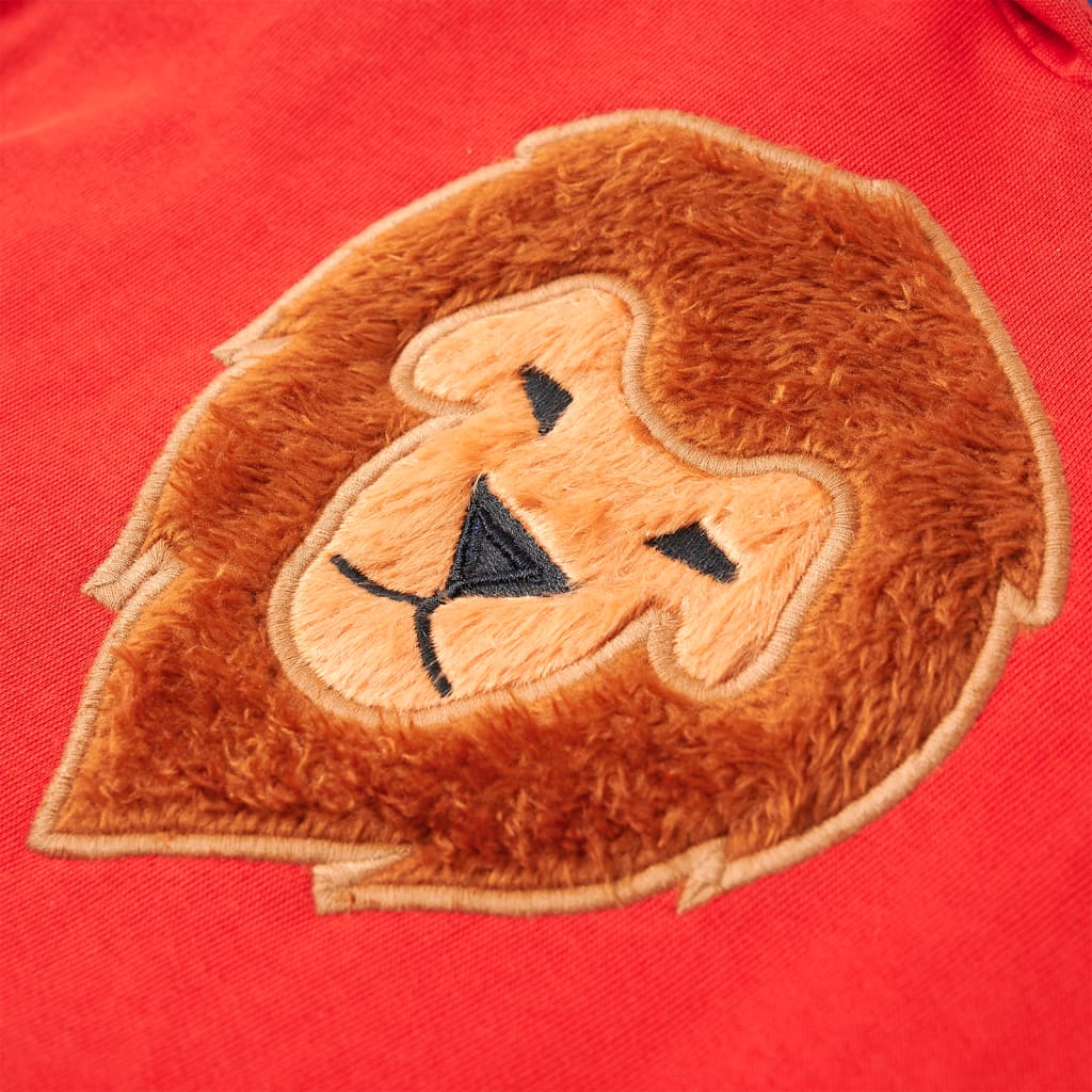 Sweat à capuche pour enfant taille 92 - rouge, 92 (1 5-2 ans) - number 4.