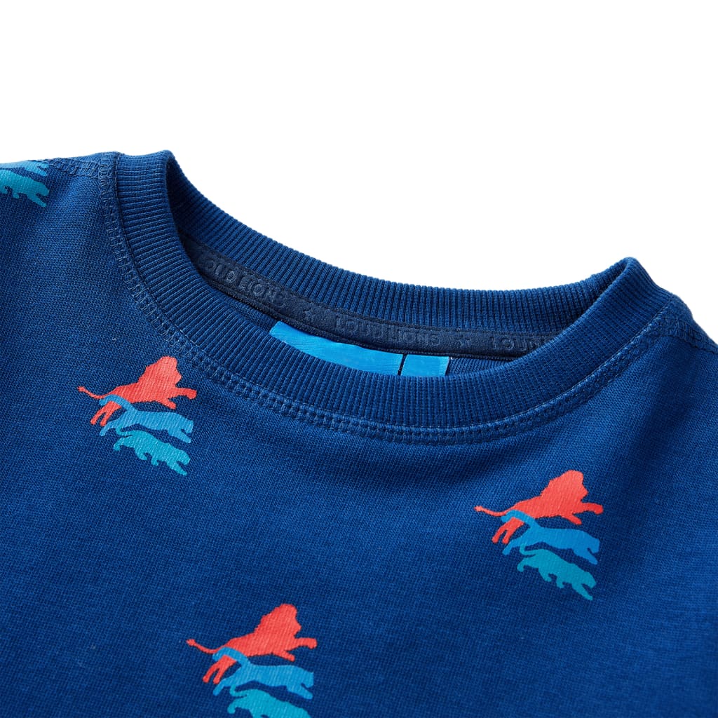Sweat-shirt pour enfant taille 92 bleu foncé - 92 (1 5-2 ans) - number 3.