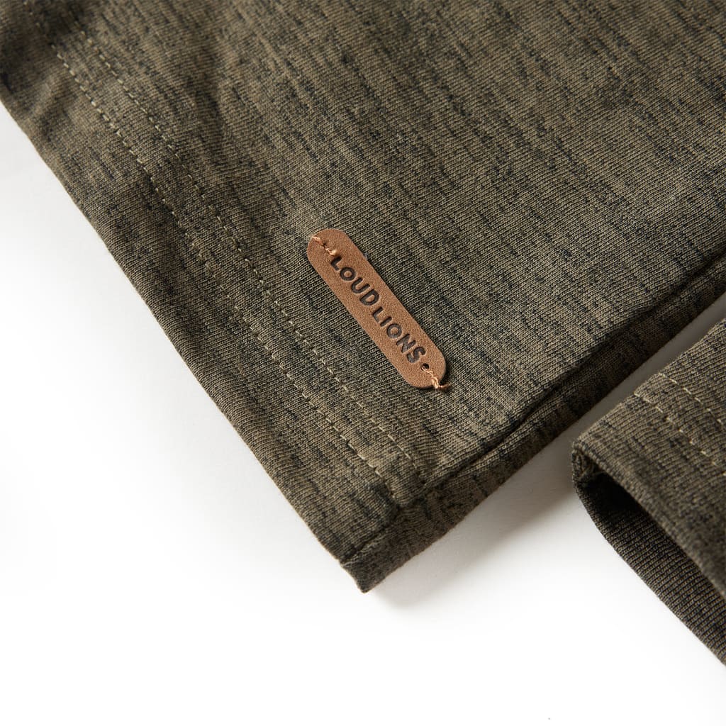 T-shirt à manches longues pour enfant taille 92 couleur kaki - kaki, 92 (1 5-2 ans) - number 5.