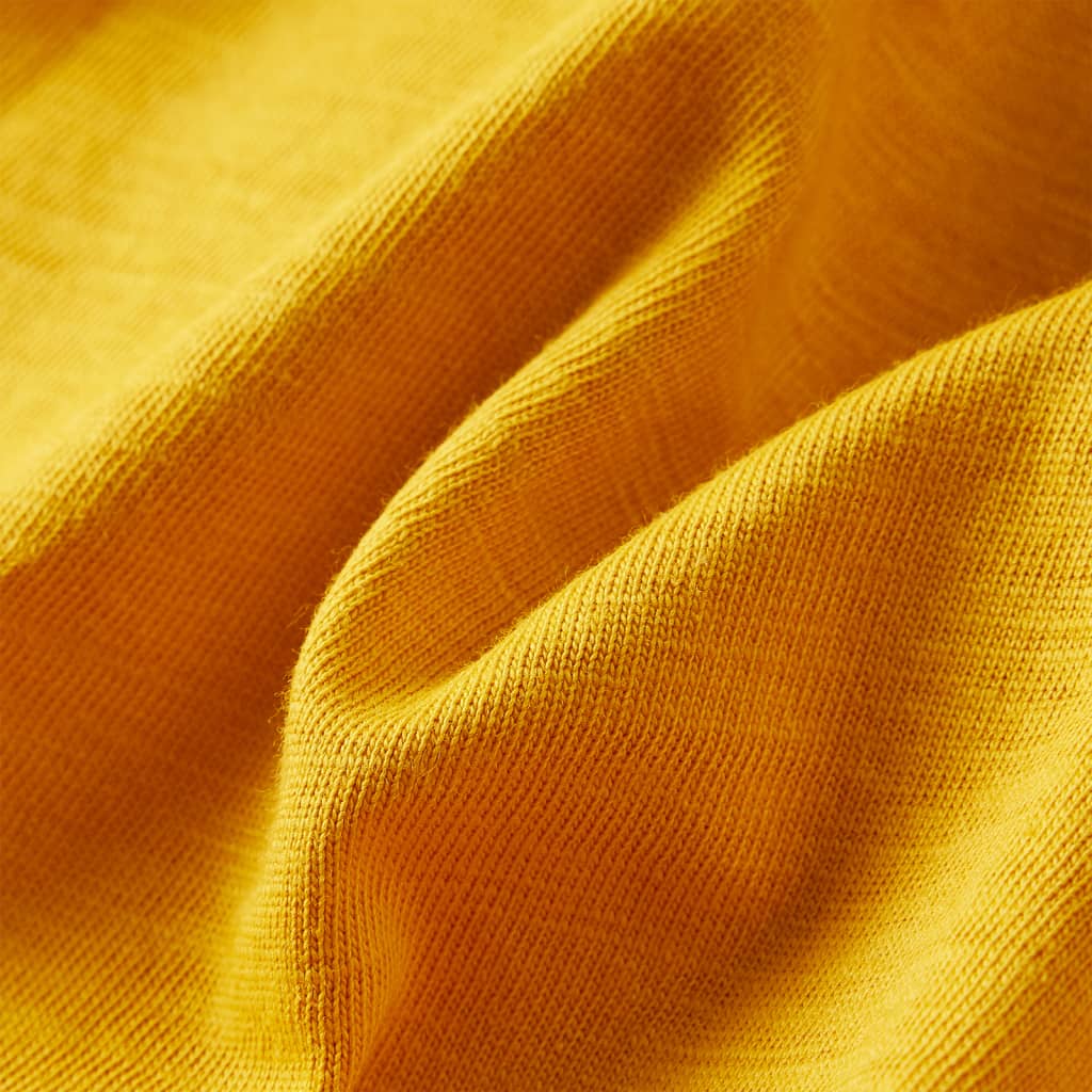 T-shirt manches longues pour enfant taille 92 jaune ocre - ocre, 92 (1 5-2 ans) - number 8.
