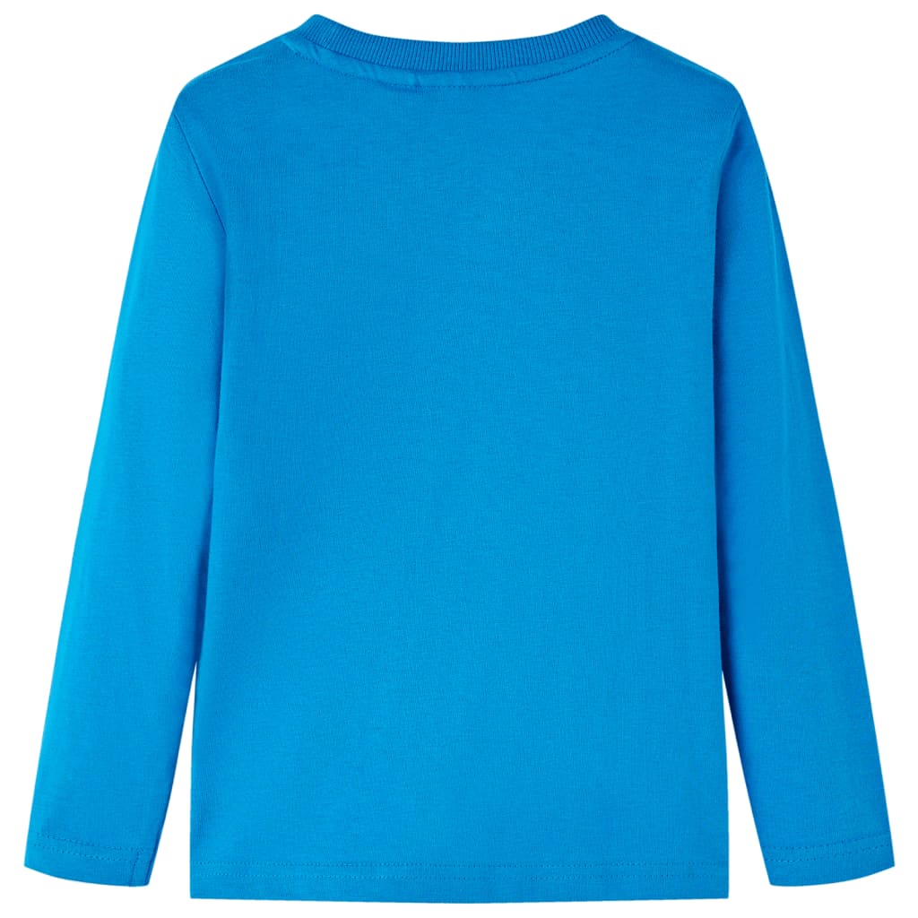 T-shirt à manches longues pour enfant taille 92 bleu cobalt - bleu, 92 (1 5-2 ans) - number 2.