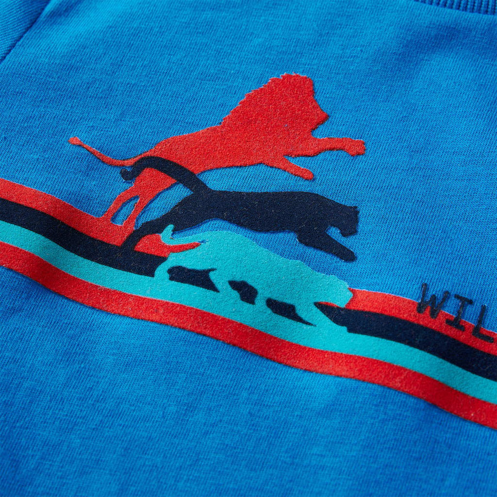 T-shirt à manches longues pour enfant taille 92 bleu cobalt - bleu, 92 (1 5-2 ans) - number 4.