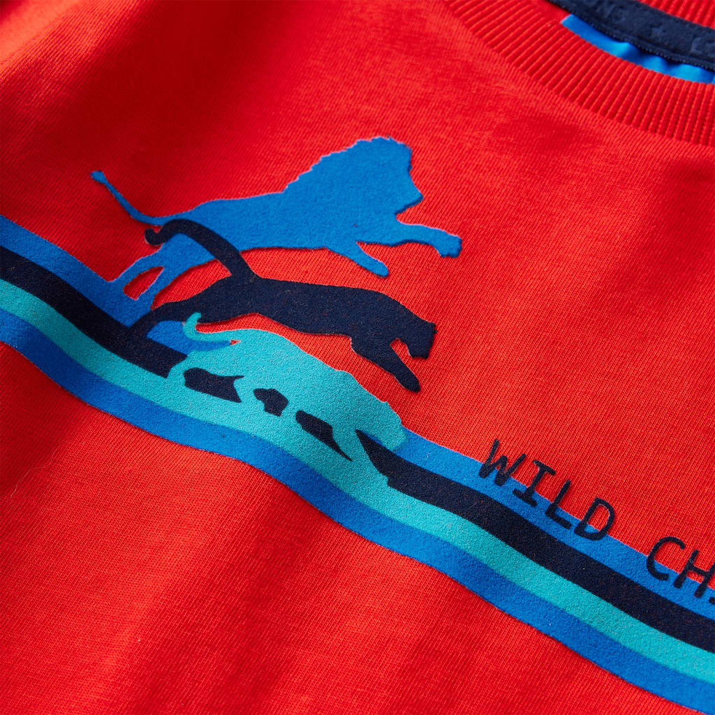 T-shirt à manches longues pour enfant taille 92 - rouge, 92 (1 5-2 ans) - number 4.