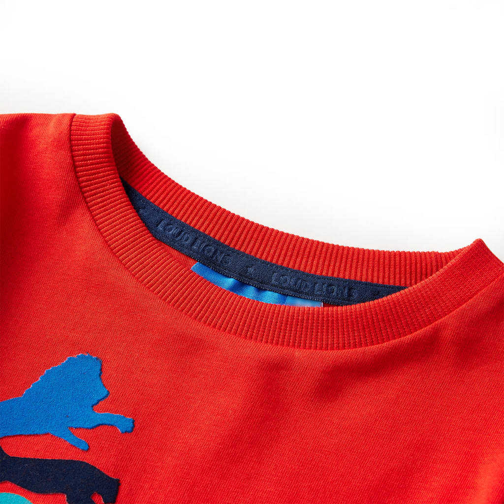 T-shirt à manches longues pour enfant taille 92 - rouge, 92 (1 5-2 ans) - number 3.