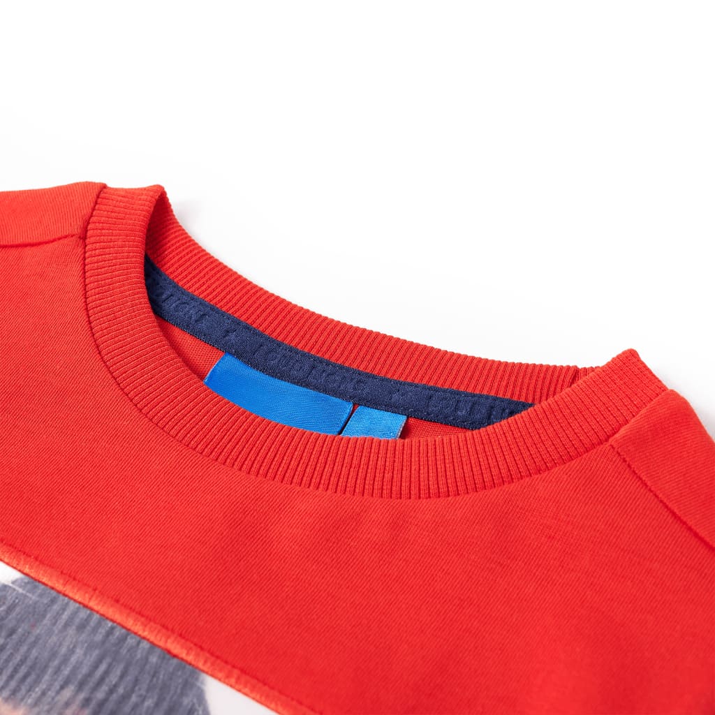T-shirt à manches longues pour enfant taille 92 - rouge, 92 (1 5-2 ans) - number 3.