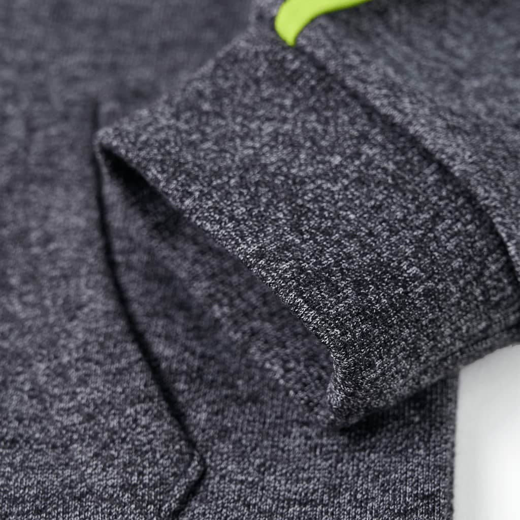 Sweat à capuche pour enfant taille 92 avec fermeture éclair gris chiné - 92 (1 5-2 ans) - number 6.