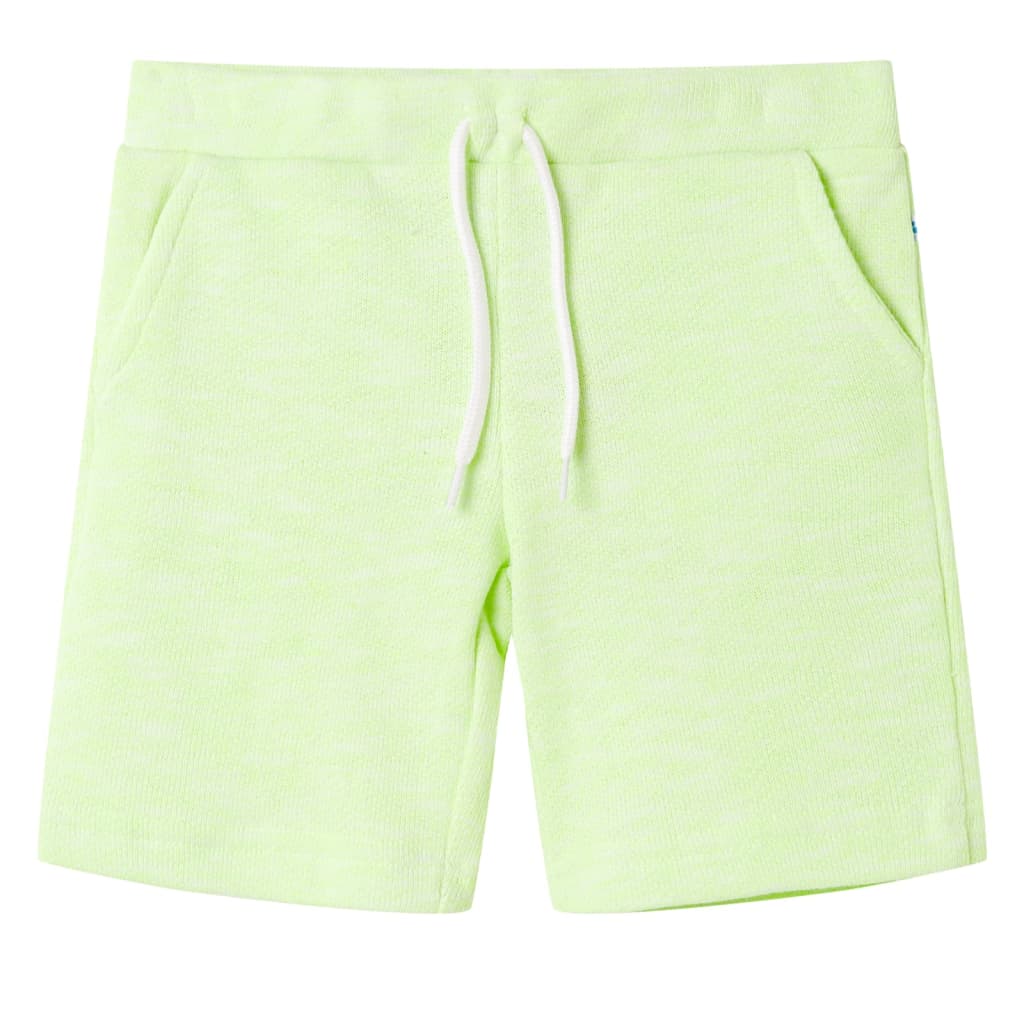 Short pour enfant taille 92 avec lacets jaune fluo - 92 (1 5-2 ans) - number 1.