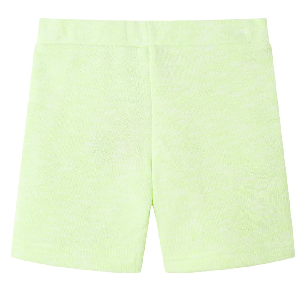 Short pour enfant taille 92 avec lacets jaune fluo - 92 (1 5-2 ans) - number 2.