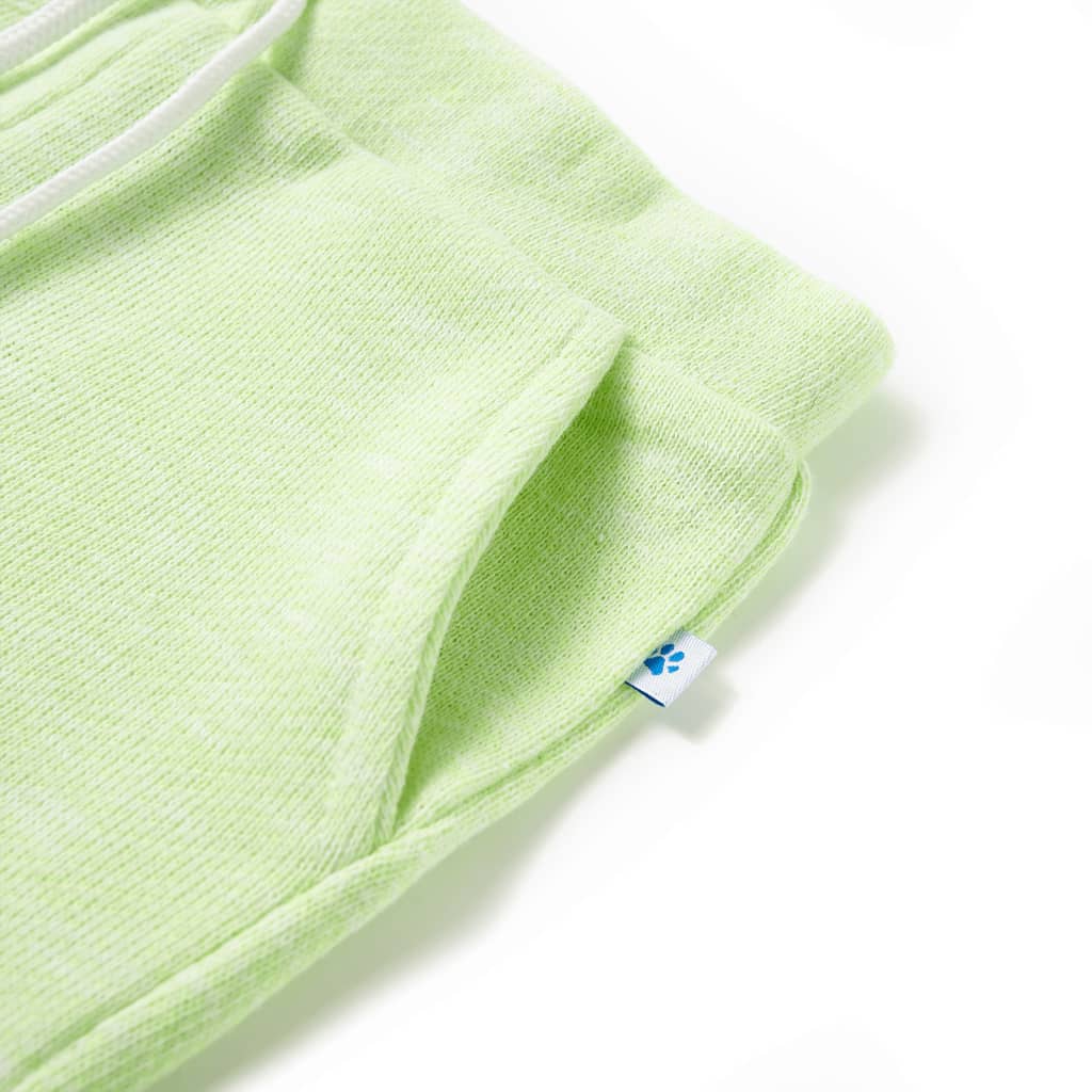 Short pour enfant taille 92 avec lacets jaune fluo - 92 (1 5-2 ans) - number 4.