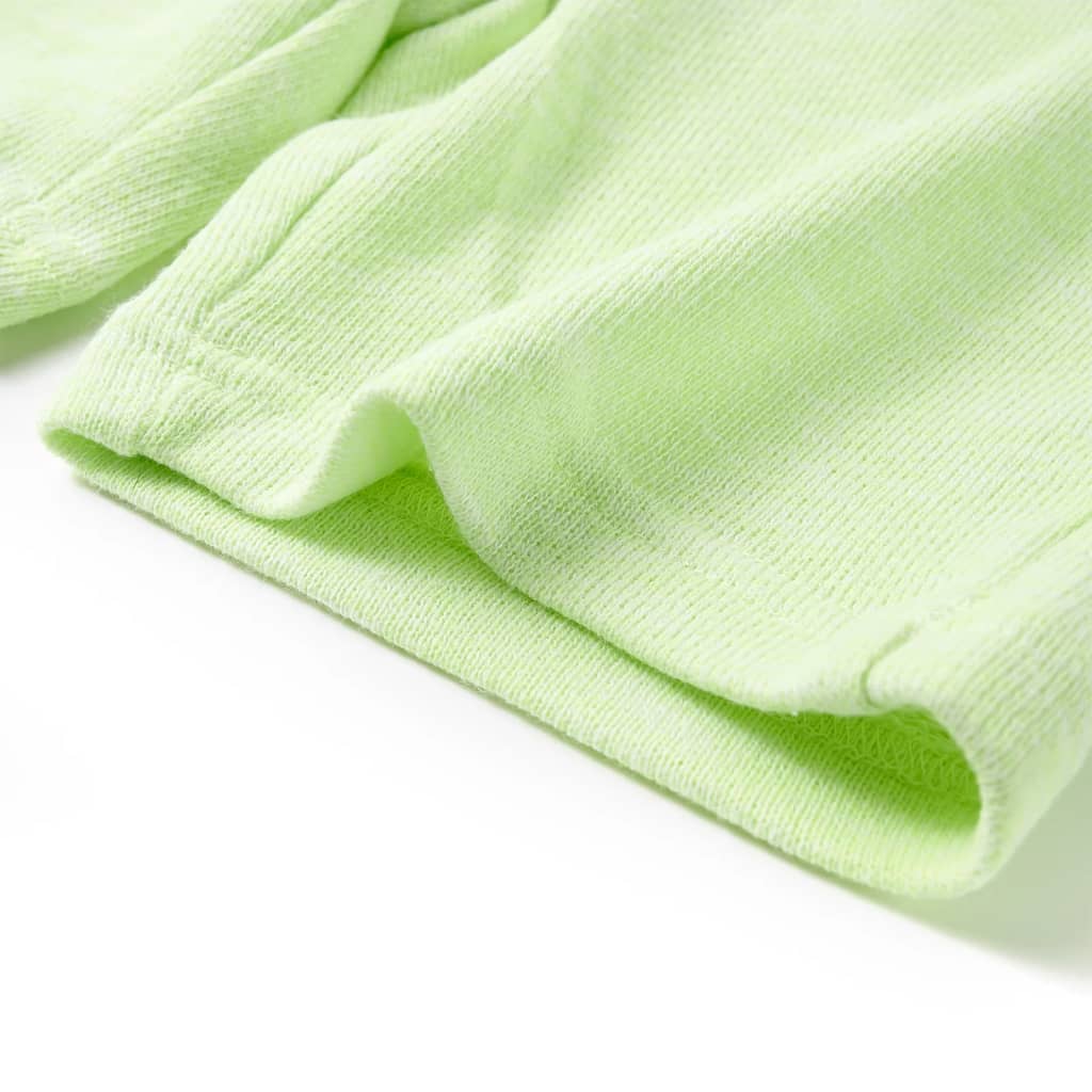 Short pour enfant taille 92 avec lacets jaune fluo - 92 (1 5-2 ans) - number 5.