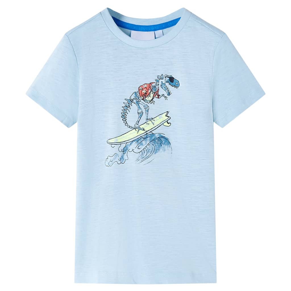 T-shirt pour enfant taille 92 bleu clair - 92 (1 5-2 ans) - number 1.