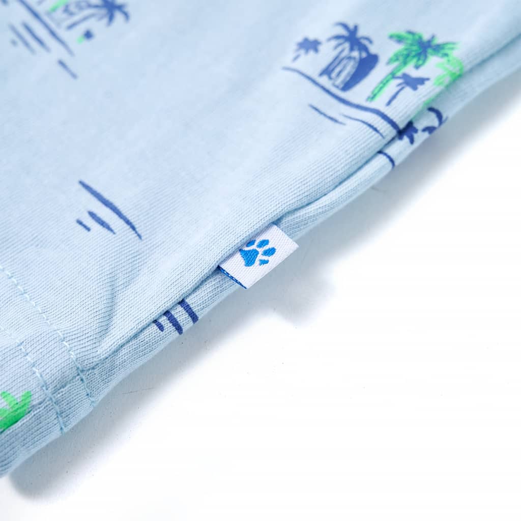 T-shirt pour enfant taille 92 bleu clair - 92 (1 5-2 ans) - number 4.