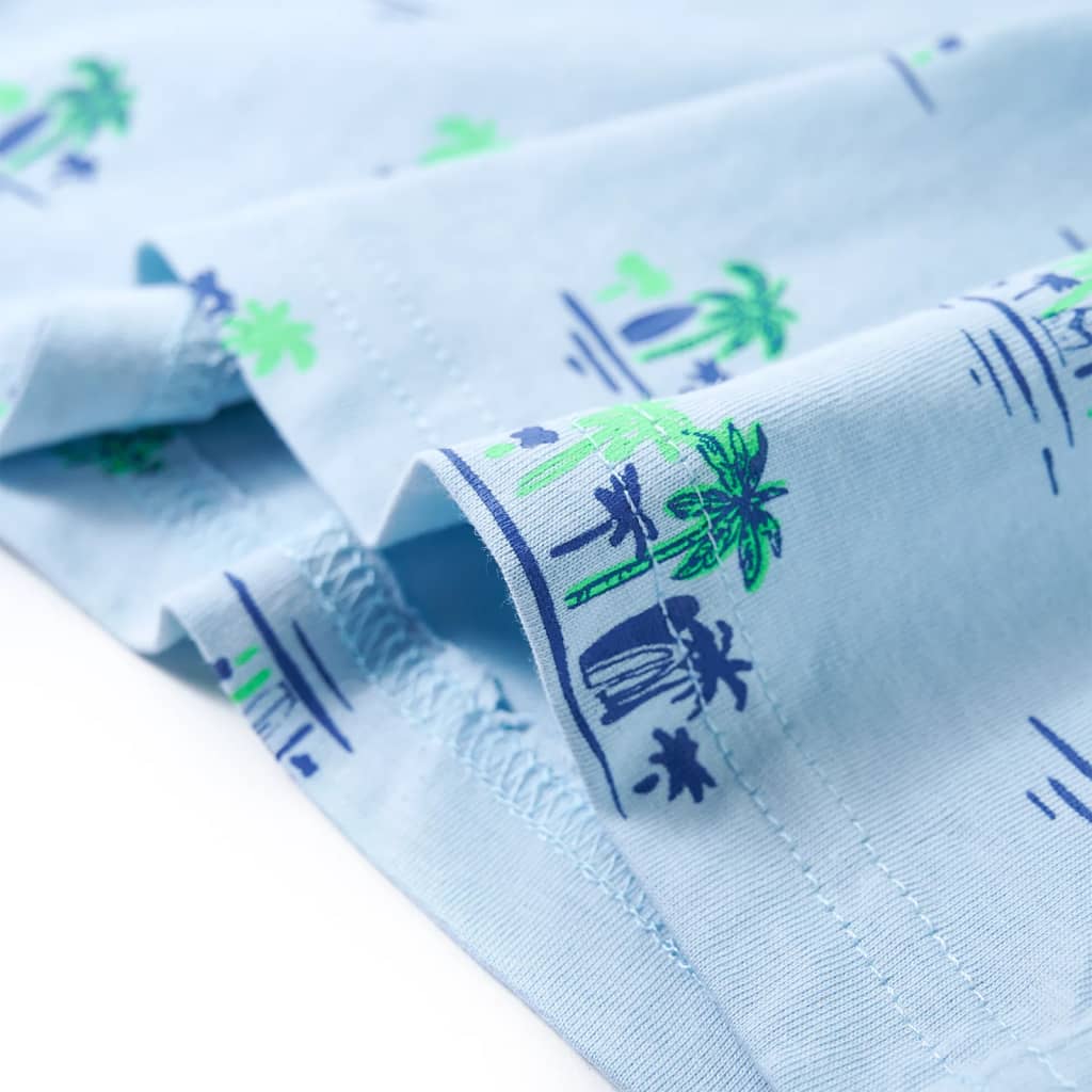 T-shirt pour enfant taille 92 bleu clair - 92 (1 5-2 ans) - number 6.