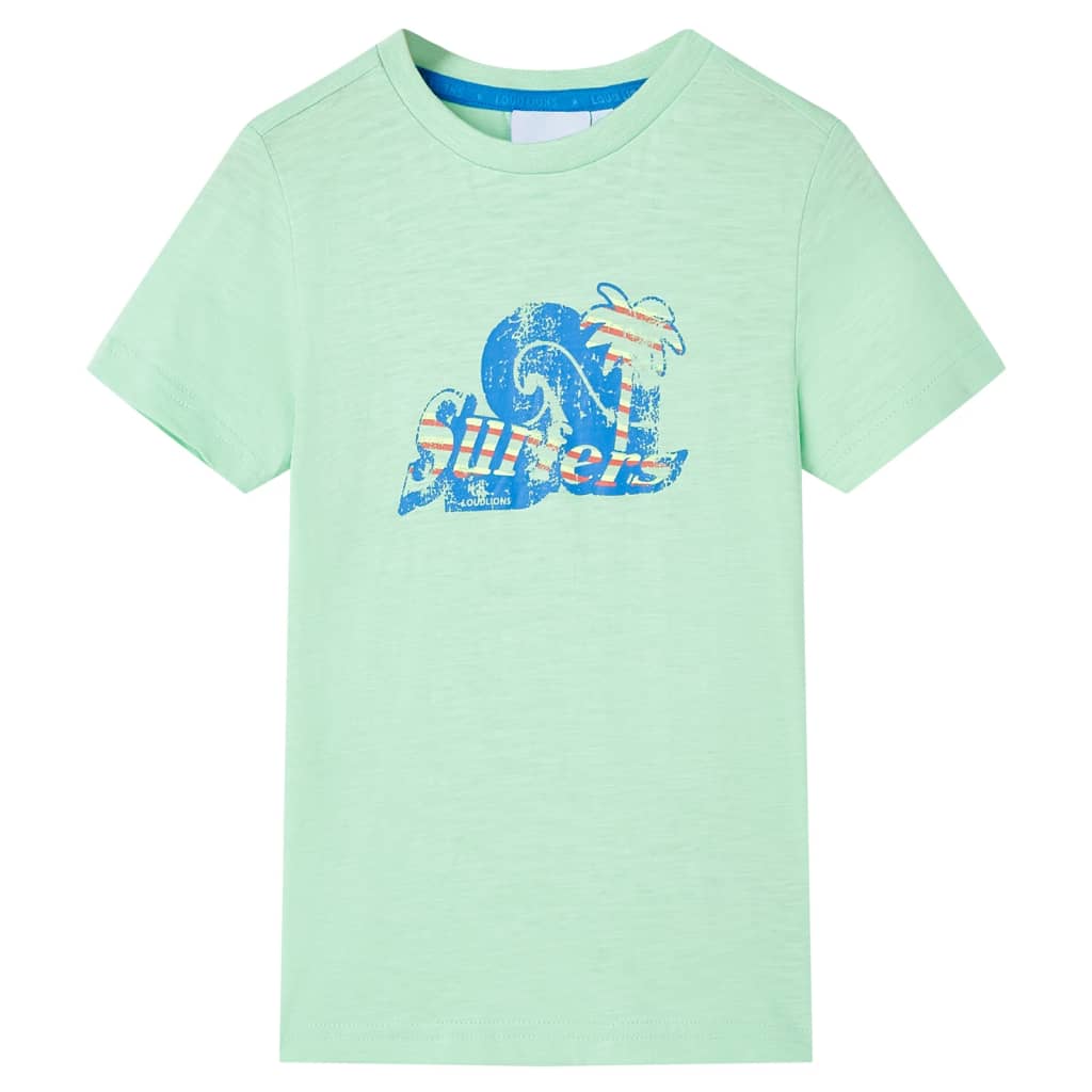 T-shirt pour enfant taille 92 vert clair - 92 (1 5-2 ans) - number 1.
