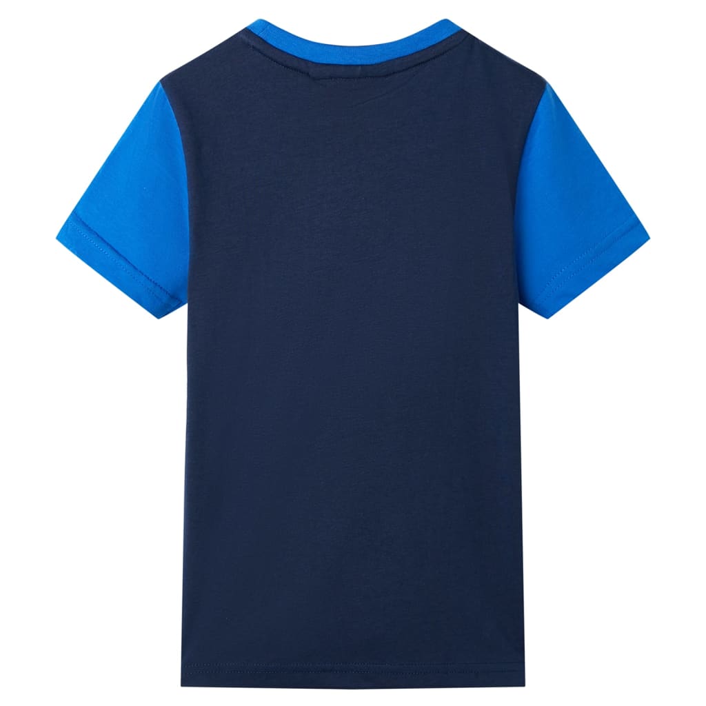 T-shirt pour enfant taille 92 bleu et bleu marine - 92 (1 5-2 ans) - number 2.
