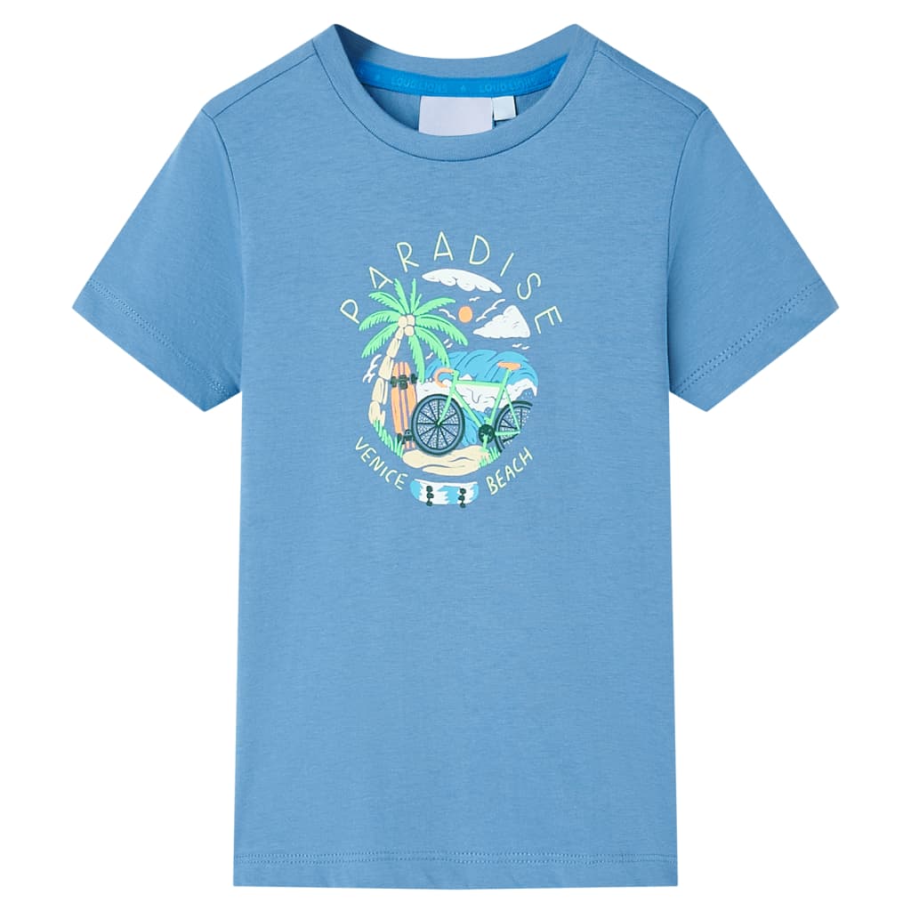 T-shirt pour enfant taille 92 bleu - 92 (1 5-2 ans) - number 1.