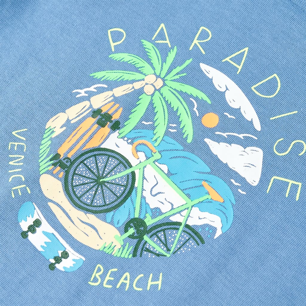 T-shirt pour enfant taille 92 bleu - 92 (1 5-2 ans) - number 4.