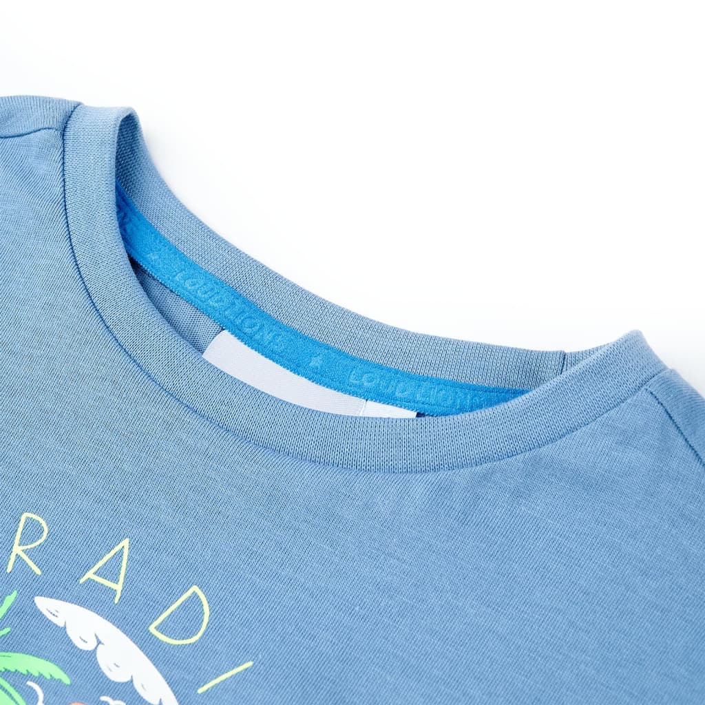 T-shirt pour enfant taille 92 bleu - 92 (1 5-2 ans) - number 3.