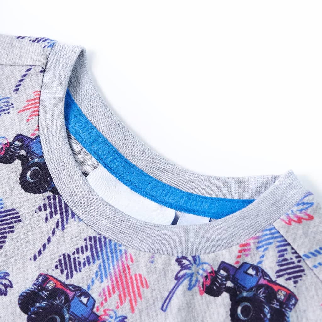 T-shirt enfant taille 92 gris chiné - gris, 92 (1 5-2 ans) - number 3.