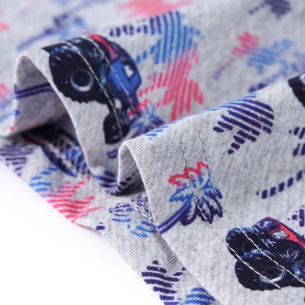 T-shirt enfant taille 92 gris chiné - gris, 92 (1 5-2 ans) - number 6.