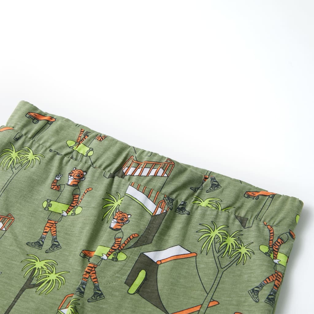 Pyjama pour enfant taille 92 couleur kaki clair - 92 (1 5-2 ans) - number 11.