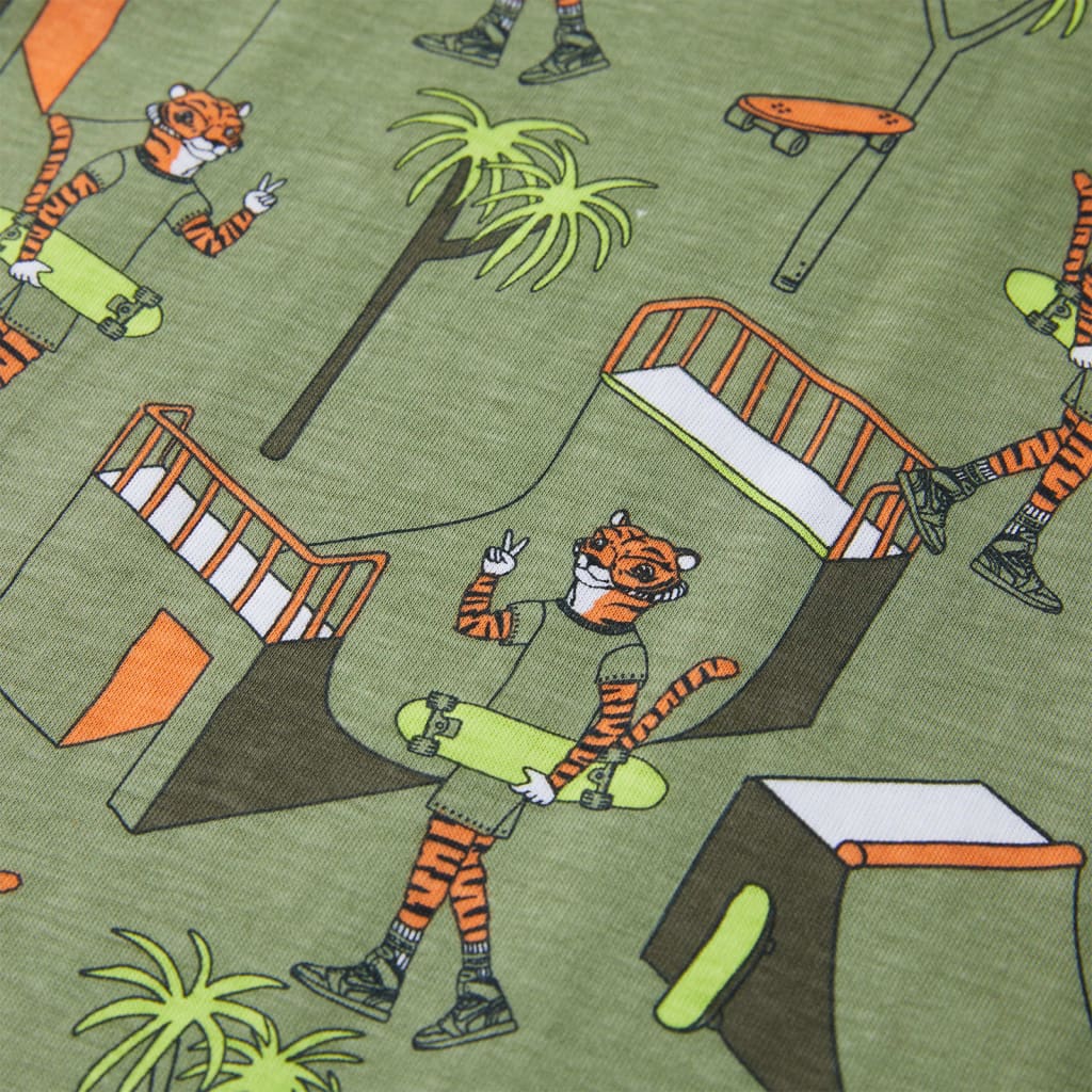 Pyjama pour enfant taille 92 couleur kaki clair - 92 (1 5-2 ans) - number 7.