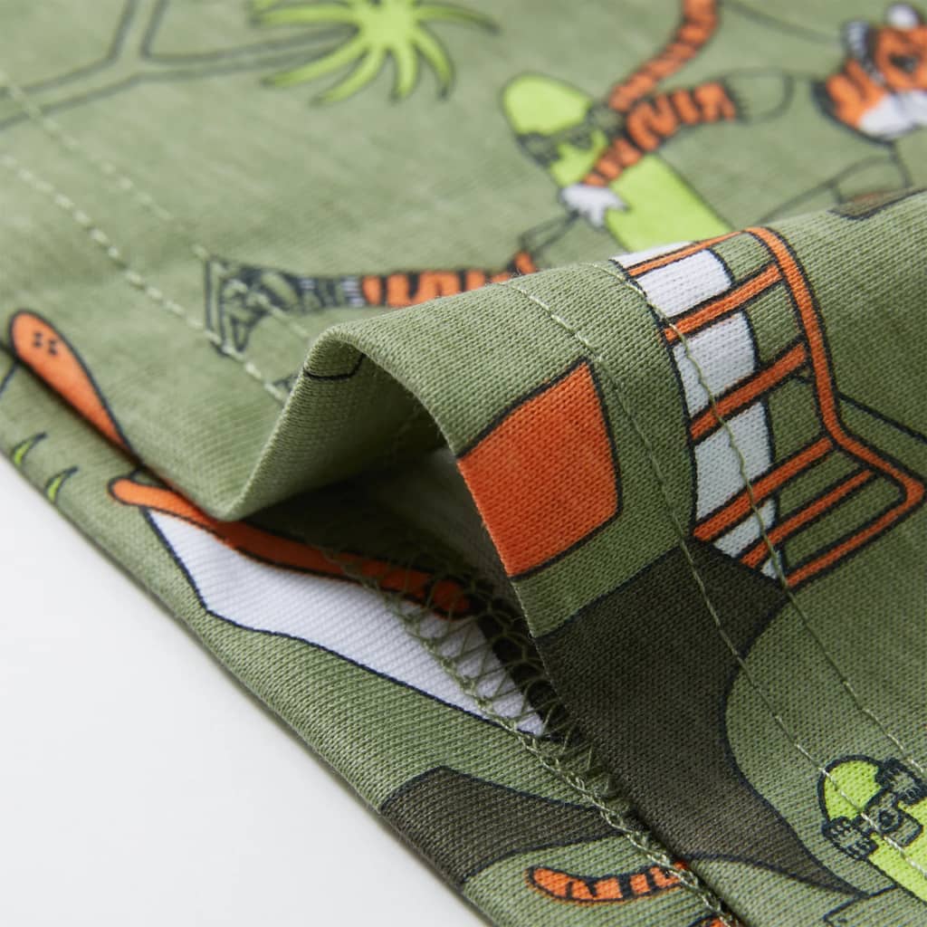 Pyjama pour enfant taille 92 couleur kaki clair - 92 (1 5-2 ans) - number 9.