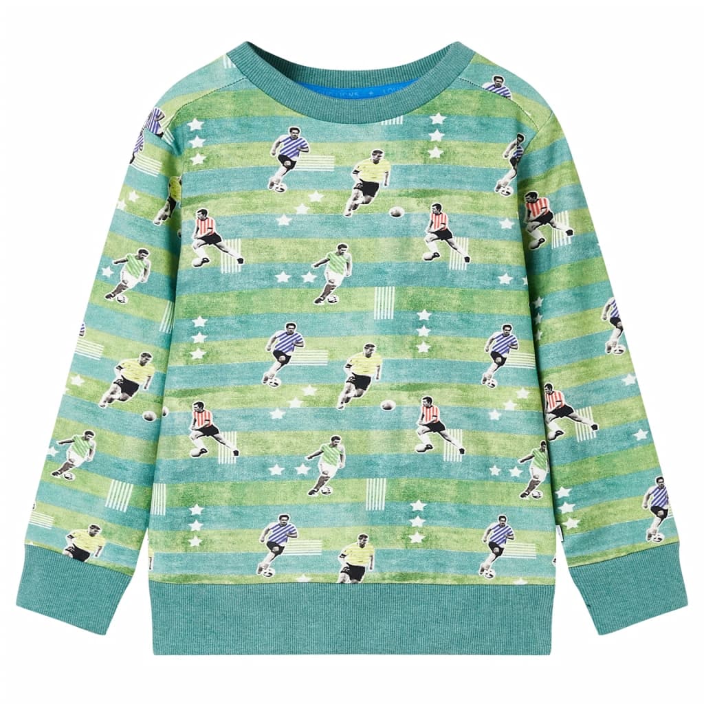 Sweat-shirt pour enfant taille 104 vert clair chiné - 104 (3-4 ans) - number 1.