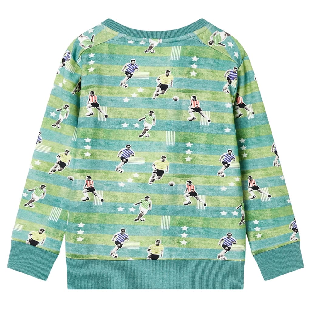 Sweat-shirt pour enfant taille 104 vert clair chiné - 104 (3-4 ans) - number 2.