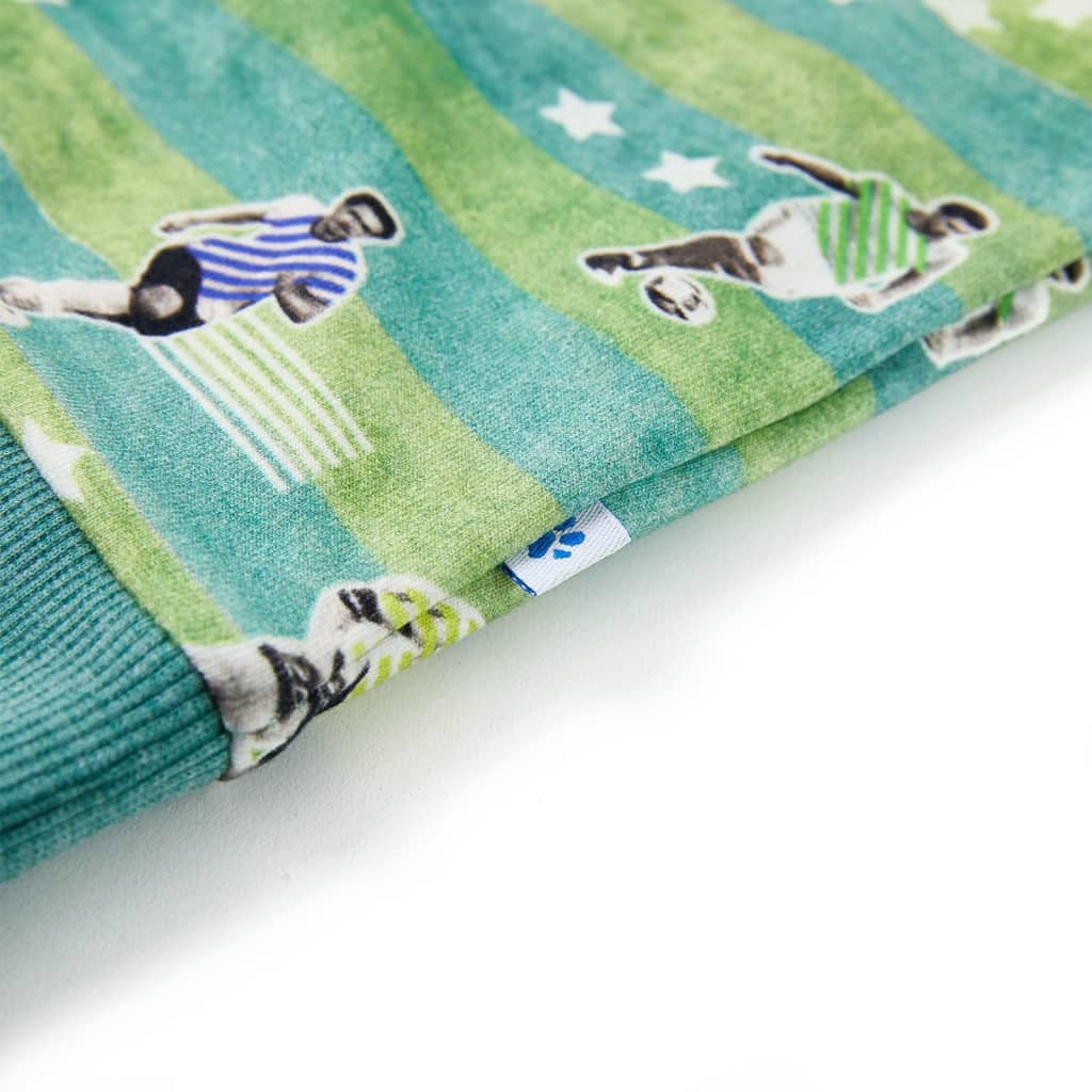 Sweat-shirt pour enfant taille 104 vert clair chiné - 104 (3-4 ans) - number 4.