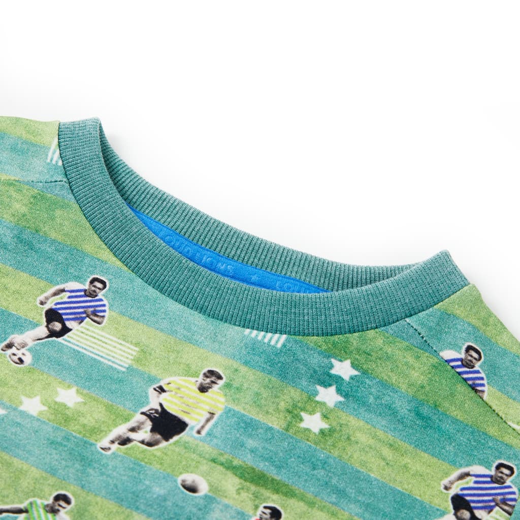 Sweat-shirt pour enfant taille 104 vert clair chiné - 104 (3-4 ans) - number 3.