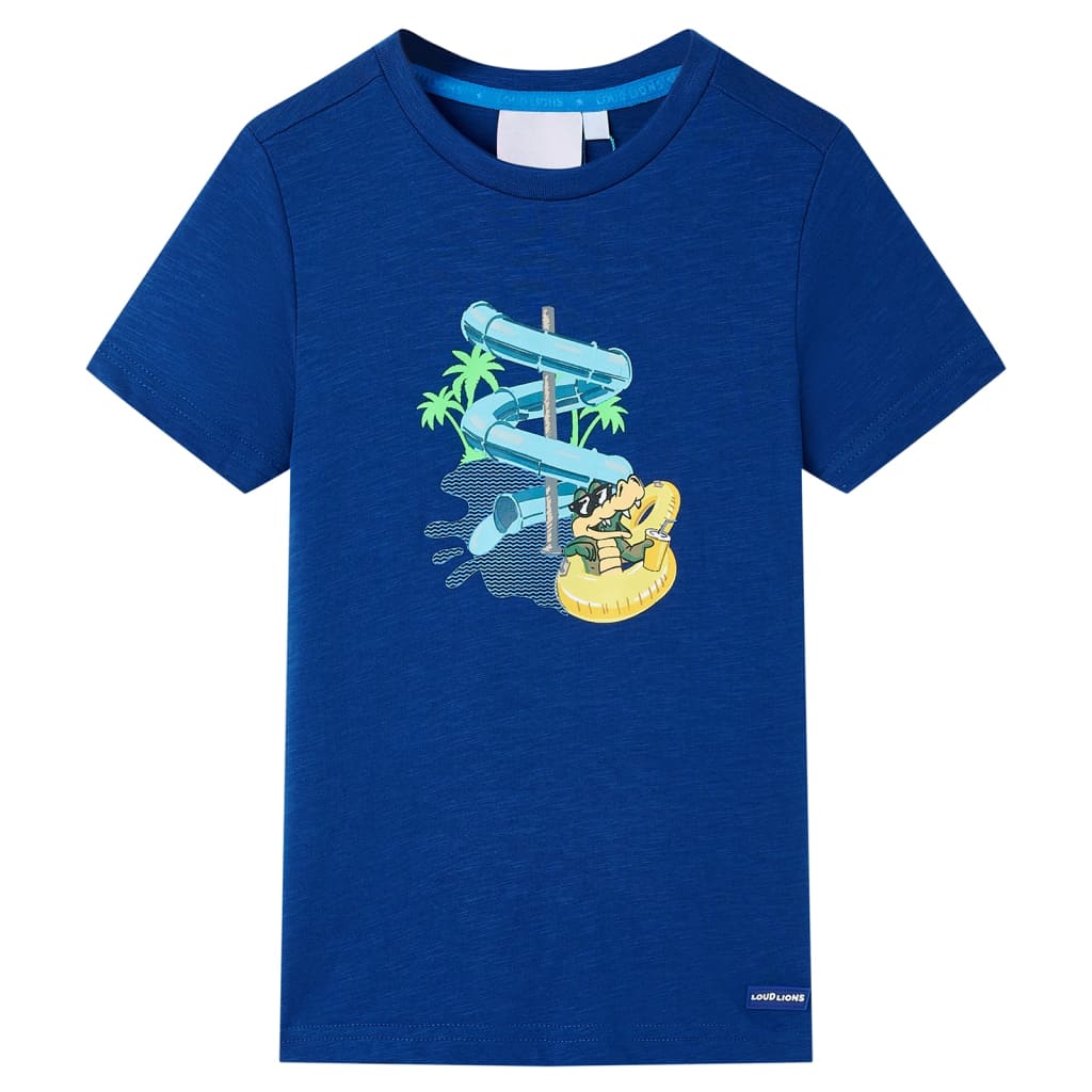 T-shirt pour enfant taille 92 bleu foncé - bleu, 92 (1 5-2 ans) - number 1.