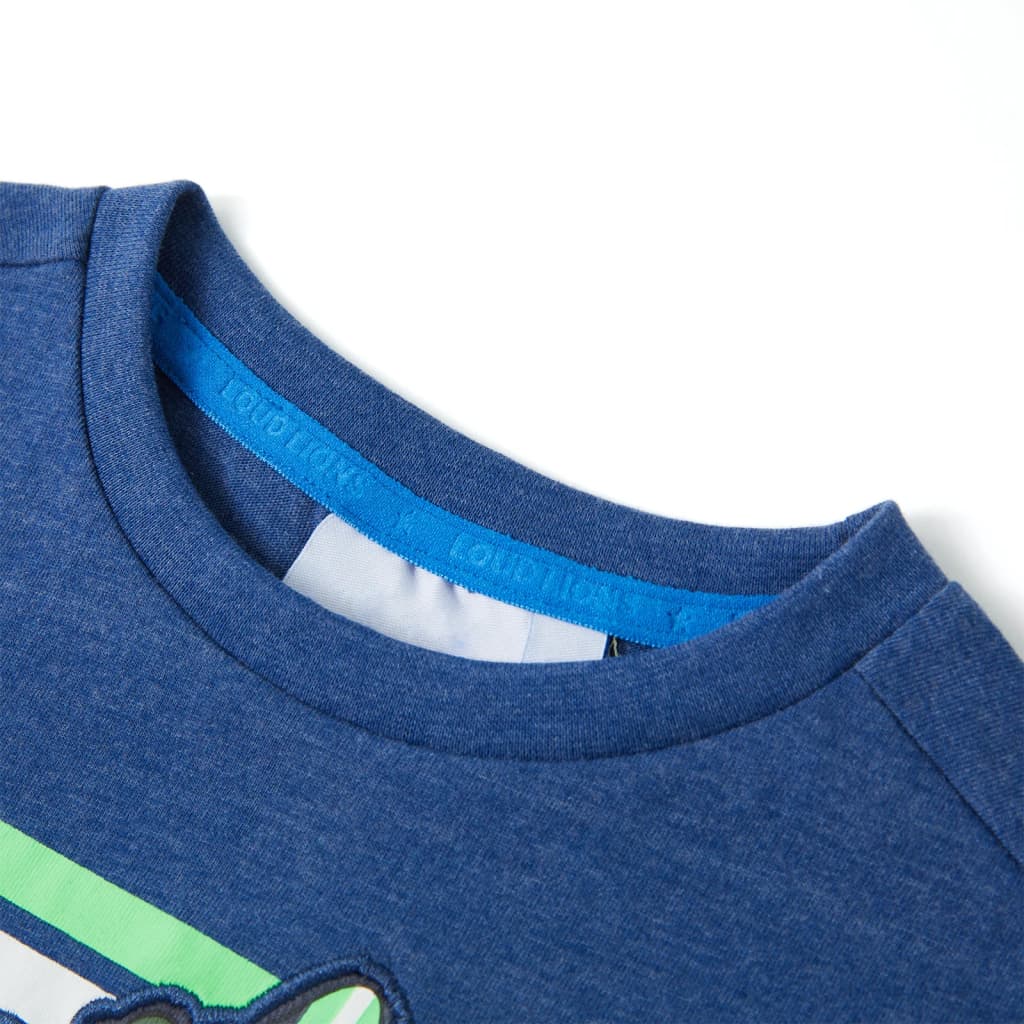 T-shirt pour enfant taille 92 bleu foncé chiné - 92 (1 5-2 ans) - number 3.