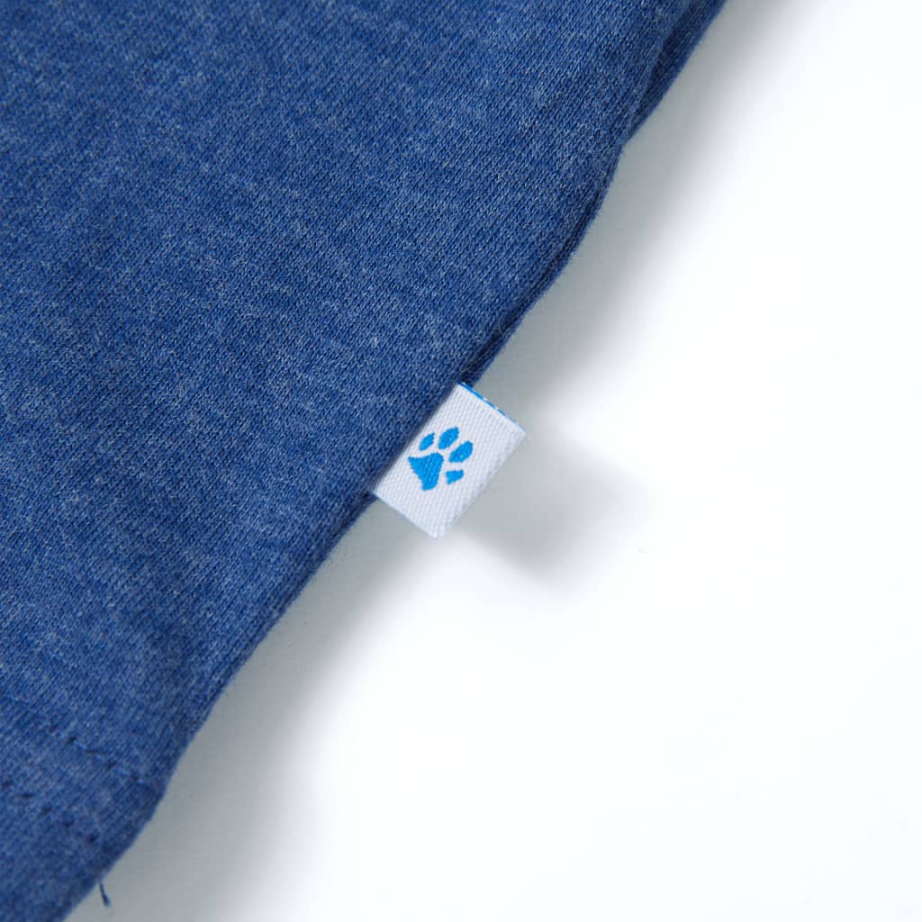 T-shirt pour enfant taille 92 bleu foncé chiné - 92 (1 5-2 ans) - number 5.