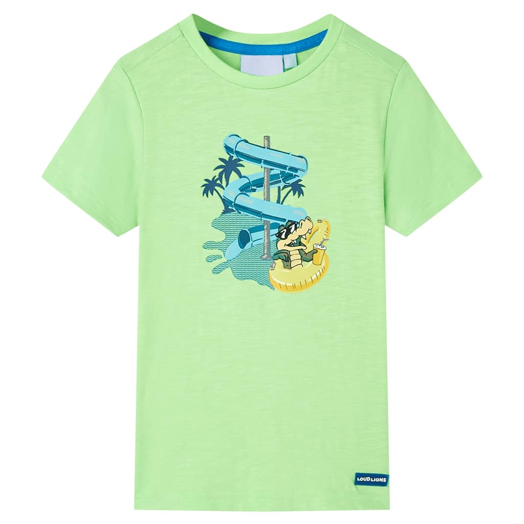 T-shirt pour enfant taille 92 vert fluo - vert, 92 (1 5-2 ans) - number 1.