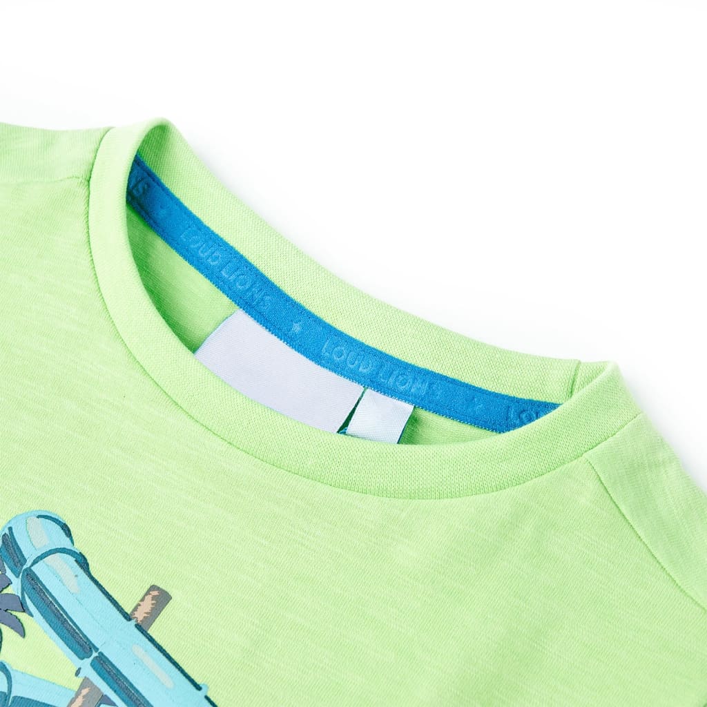 T-shirt pour enfant taille 92 vert fluo - vert, 92 (1 5-2 ans) - number 3.