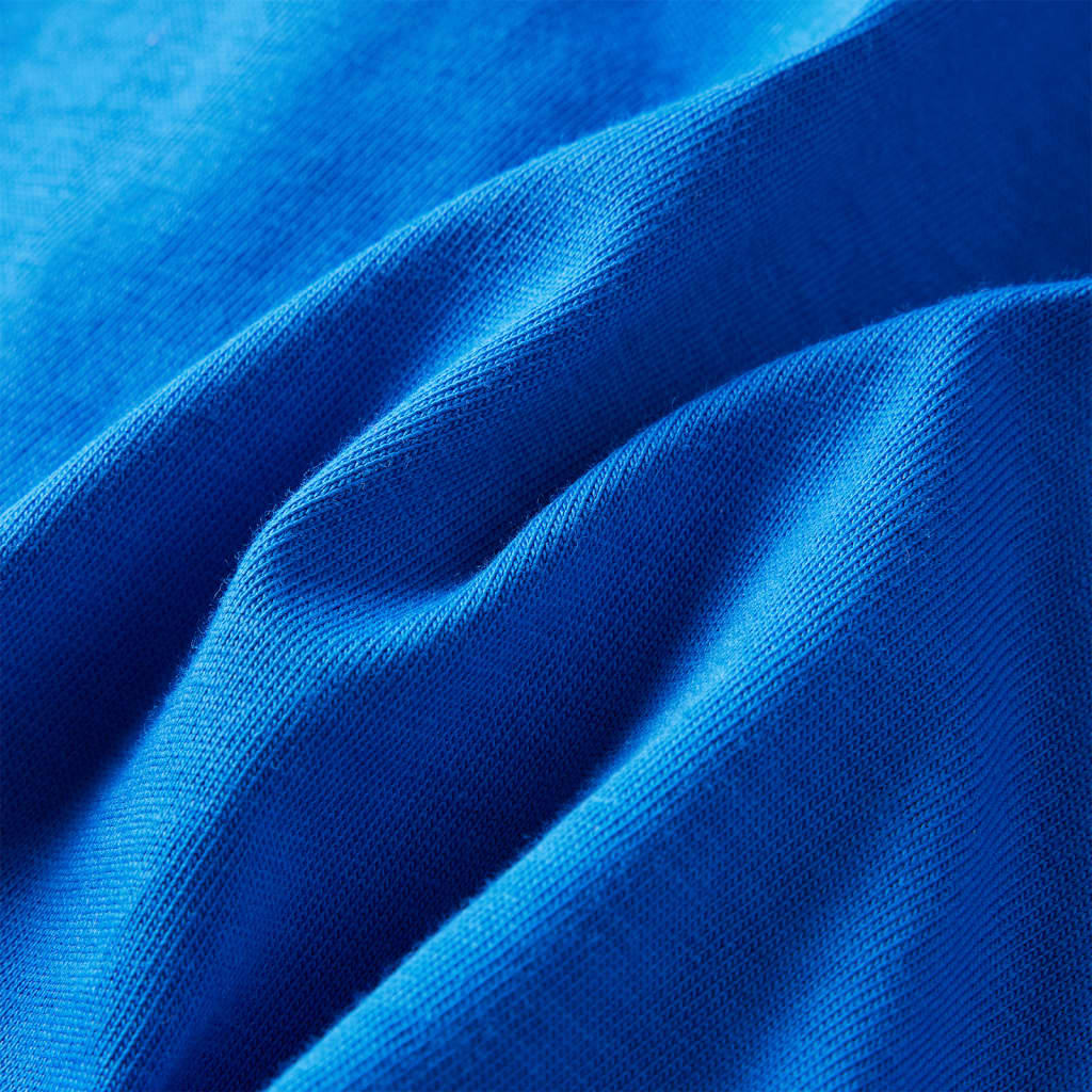 T-shirt manches longues pour enfant taille 92 bleu cobalt - 92 (1 5-2 ans) - number 7.