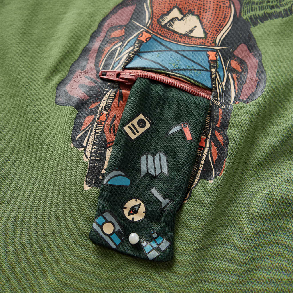 T-shirt à manches longues pour enfant taille 92 kaki clair - kaki, 92 (1 5-2 ans) - number 5.