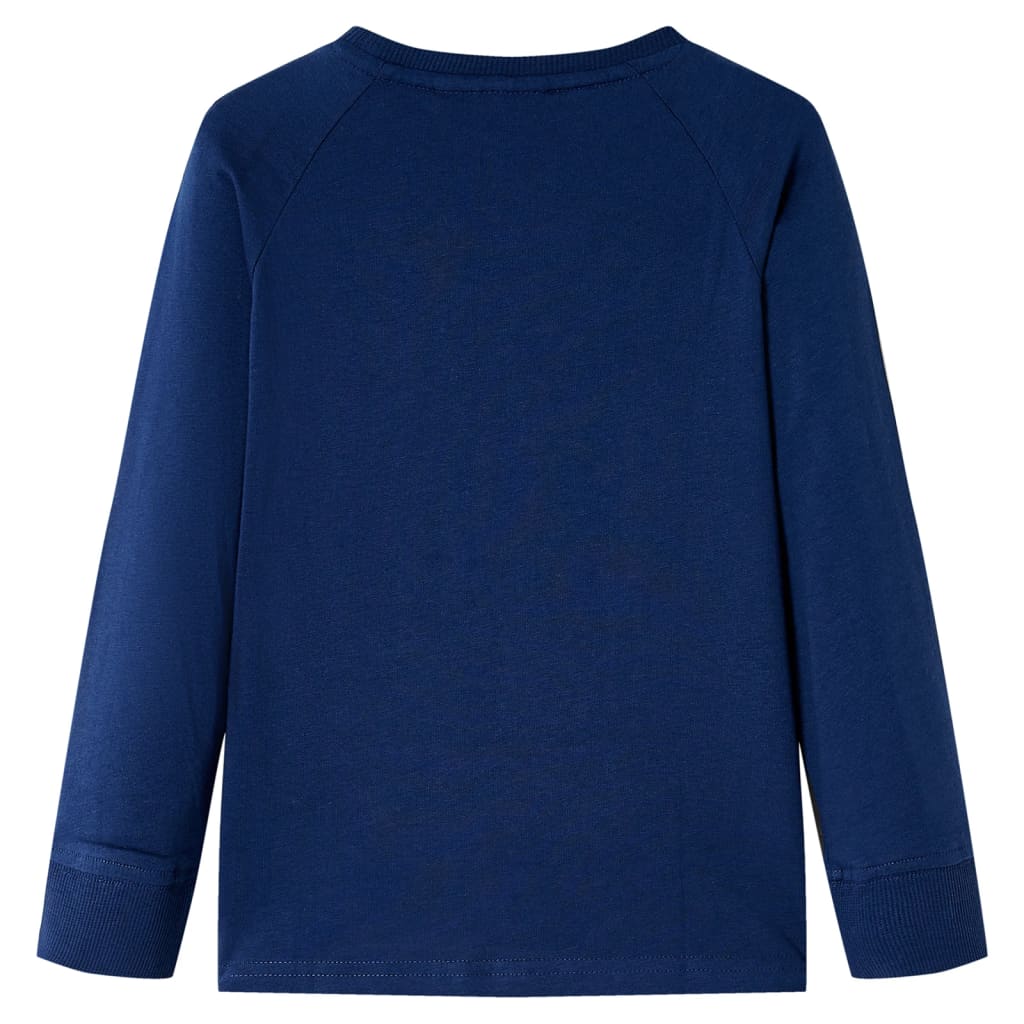 T-shirt manches longues pour enfant taille 92 bleu marine - 92 (1 5-2 ans) - number 2.